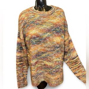 Telluride Sweater Vintage Multicolor Knit Pullover Sweater Women's Size XL